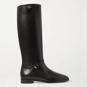Gucci Rosie Black Elite Calf Leather Riding Boots